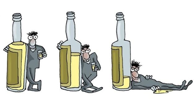 etapas del alcoholismo masculino
